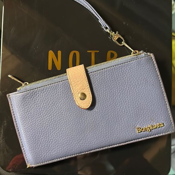 Periwinkle Blue Borgasets Wallet - Picture 1 of 3